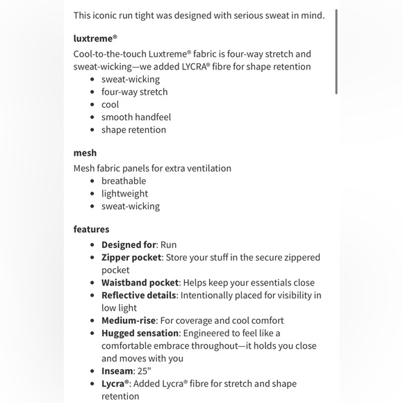 Lululemon Inspired Tight II - Picture 4 of 4